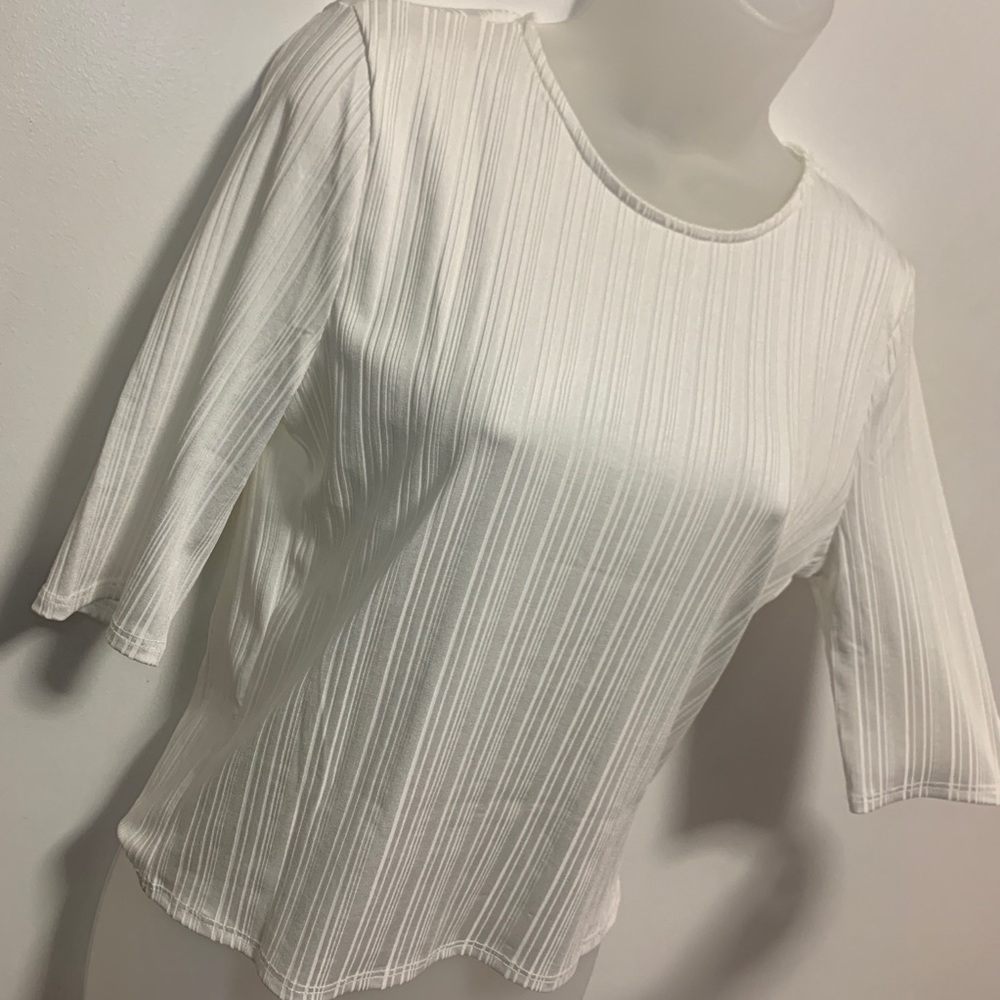 White Crewneck Top
